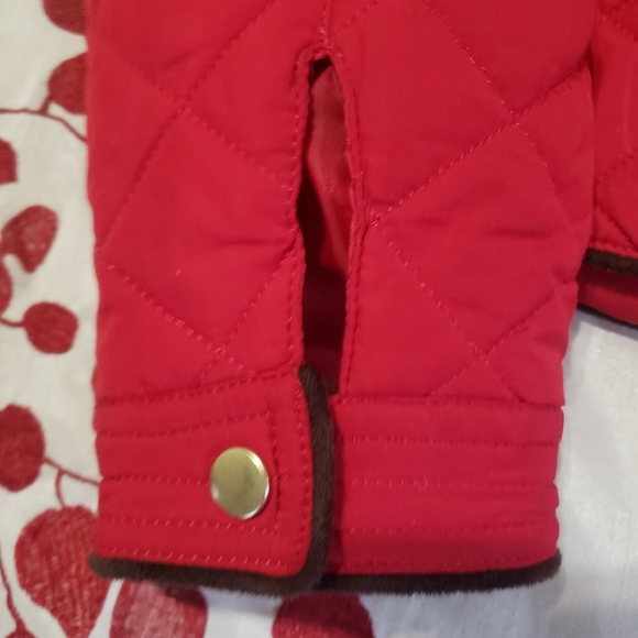 Women's Red Quilted Jacket by Active USA Size Small - Picture 3 of 7
